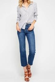  Striped Preppy Top