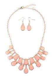  Teardrop Necklace Earring Set