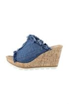  York Denim Wedge