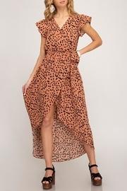 Hi-lo Leoprad Dress
