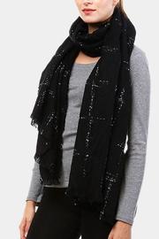  Black Windowpane Scarf