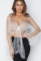  Pearls Mesh Top