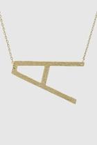  Tilted Initial Necklace