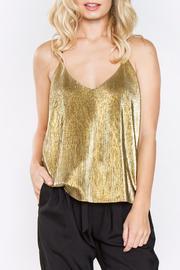  Gold Metallic Top
