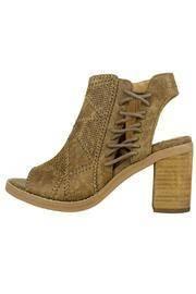  Brown Peep-toe Booties