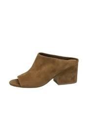  Brown Suede Slide Sandal