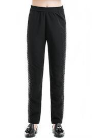  Woven Leather Pants