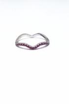  Ring Wave Silver-pink