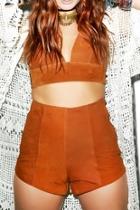  Sunshines Suede Shorts