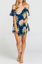  Sunflower Ruffle Dress