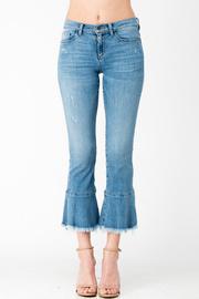  Fray & Flare Bottom Crop Jean