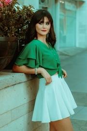  White Circular Skirt
