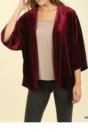  Velvet Open Jacket