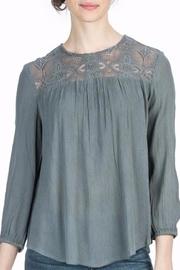  Gunmetal Lace Blouse