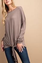  Everyday Long Sleeve Tie Front