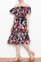  Off The Shoulder Frill Dress