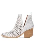  White Perforated Booties