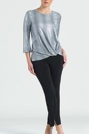 Silver Twist/hem Top
