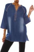  Oversized Grommeted Tunic