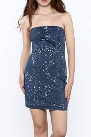  Splatter Denim Dress