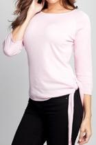  Side-tie Sweater