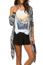  Open-knit Waterfall Cardigan