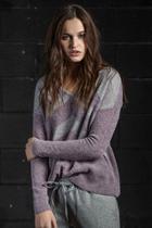  Intarsia V-neck Sweater
