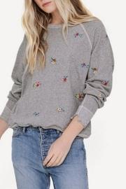  Embroidered College Sweatshirt