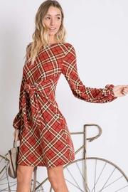  Rust Plaid Dress