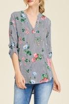  Split Neck Blouse
