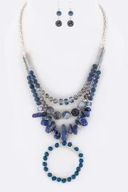  Stone Nuggets Necklace-set