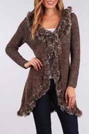  Open Fur Cardigan