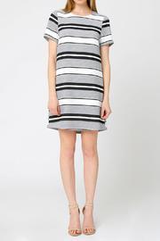  Striped Sleeve Dress