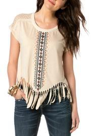  Embroidered Fringe Top