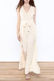  Beige Wide Leg Jumpsuit