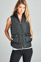  Puff Vest With-pockets