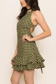  Strappy Check Dress