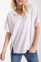  V-neck White Tee