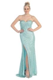  Mint Sequin Long Dress