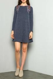  Embroidered Rib Dress