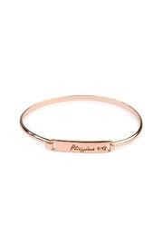  Philippians-hinge Plated Bracelet