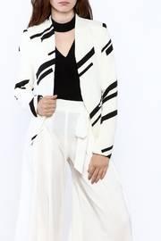 Modern White Printed Jacket