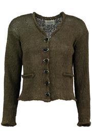  Khaki Cotton Cardigan
