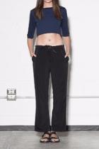  Black Straight Trousers