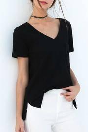  V Neck Black Tee