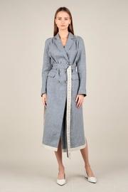  Gingham Trench Coat