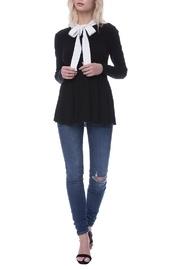  Tie Front Peplum Top