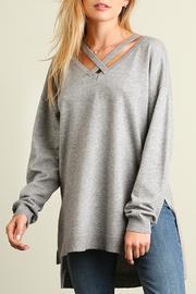  Cross Neck Sweatshirt