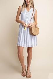  Stripe Grey Dress