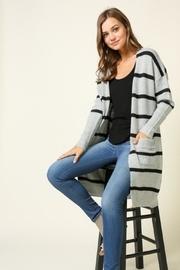  Stripe Maxi Cardigan